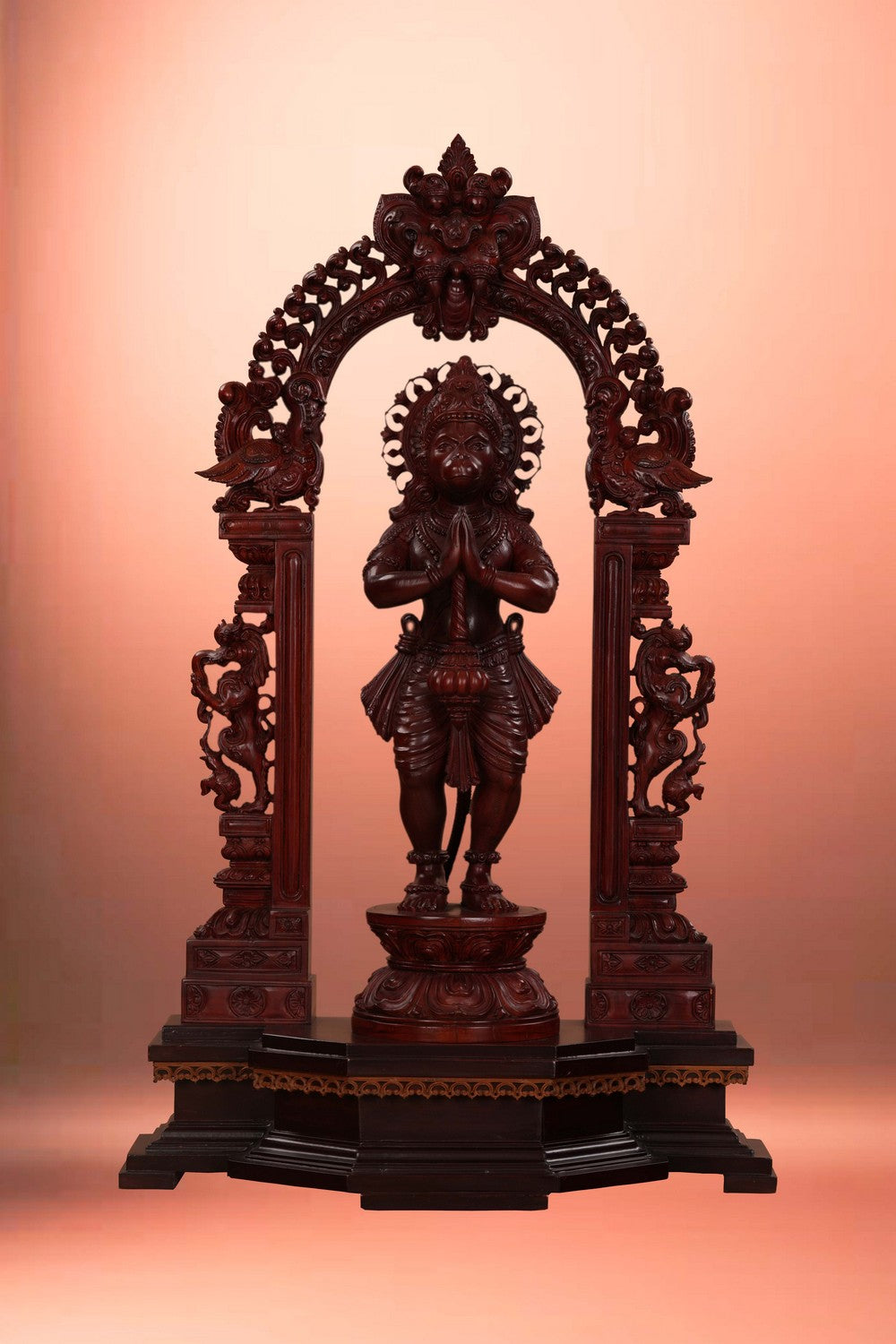 Image of Teak Wood Hanuman Statue